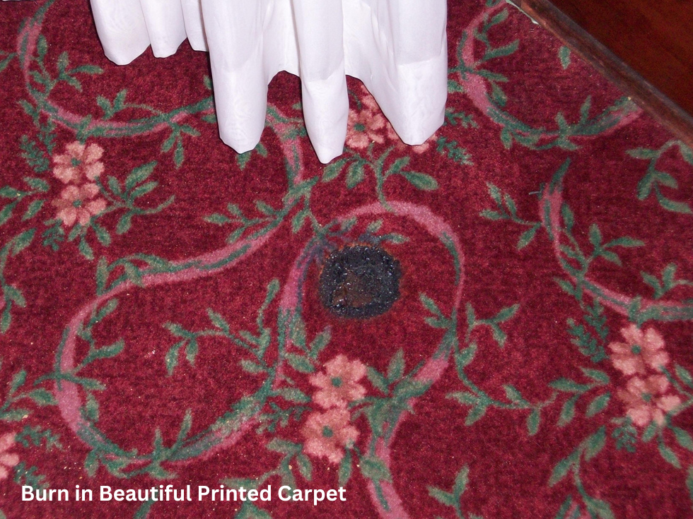 Before Iron Burn Damage on Very Expensive Imported Italian Carpet